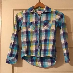 Kids flannel long sleeve shirt